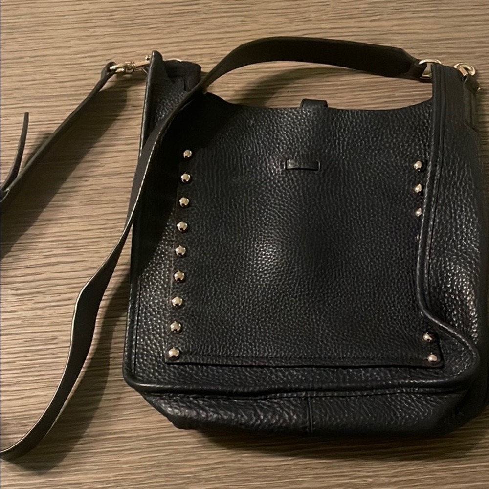 Rebecca Minkoff navy blue crossbody suede leather